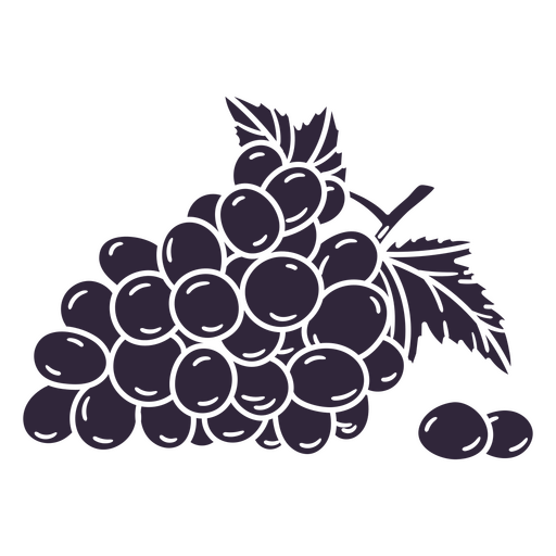 Elegante Weintraubenillustration PNG-Design
