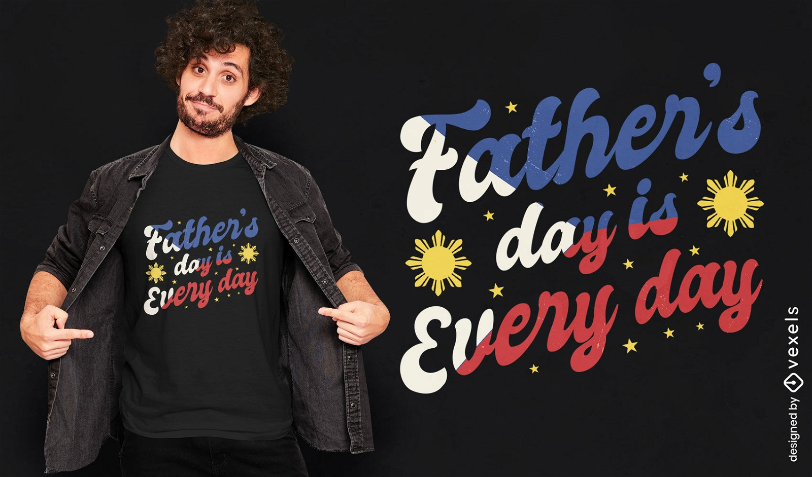 T-Shirt-Design zum Vatertag