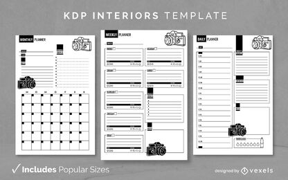 Photographer planner KDP interior design