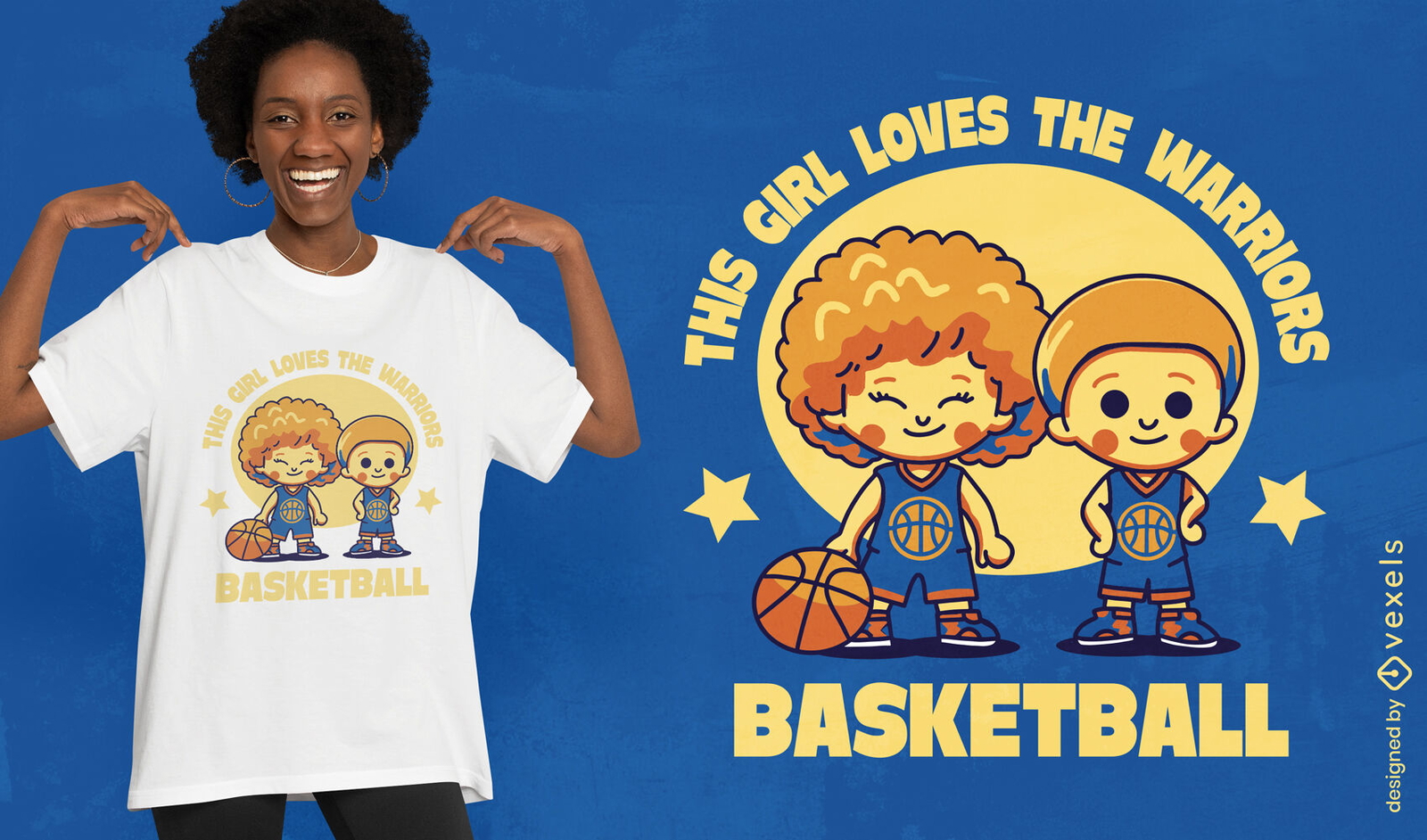 Crianças jogando design de camiseta de basquete