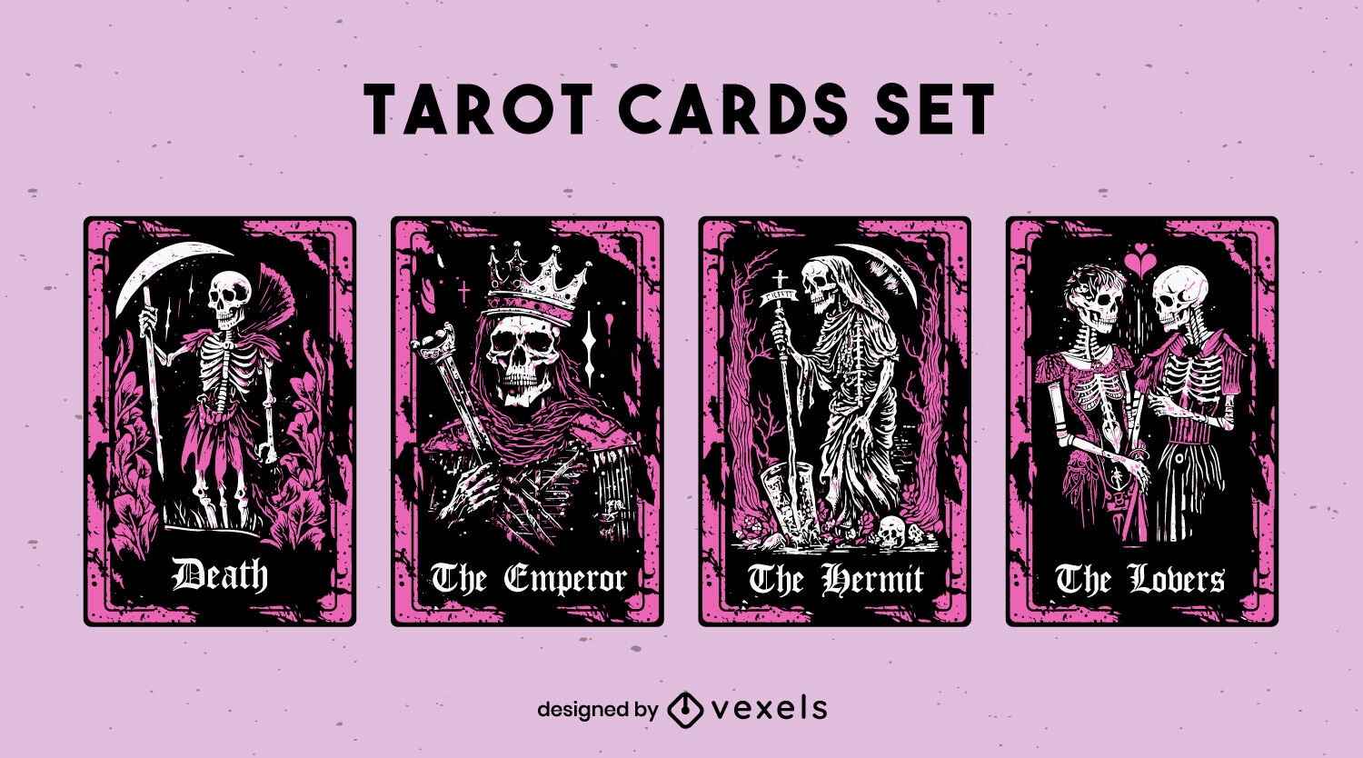 Esqueleto astrología tarot rosa cartas