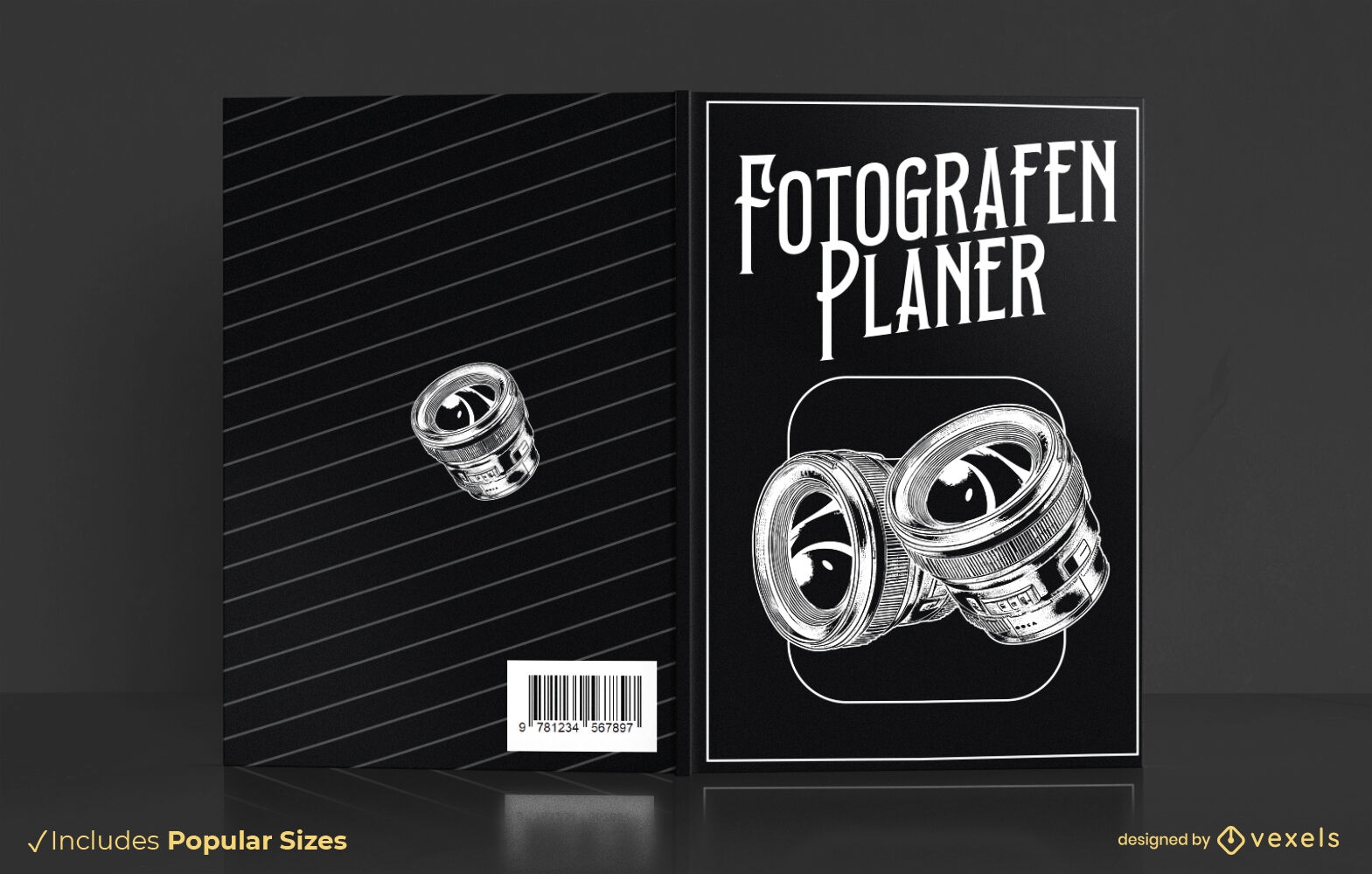 Photographer planner book cover design