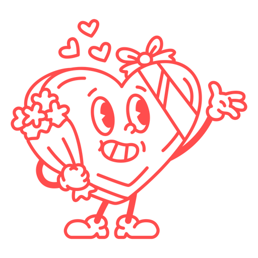 Cartoon heart PNG Designs for T Shirt & Merch