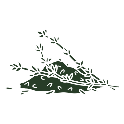 Pile of thyme cut out PNG Design