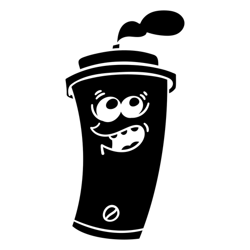 Design lúdico de xícara de café em desenho animado Desenho PNG