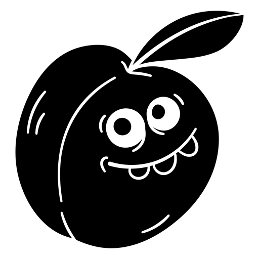 Ilustração divertida de personagem de desenho animado de maçã Desenho PNG