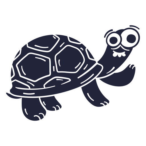 Cartoon-Schildkröte ausgeschnitten PNG-Design