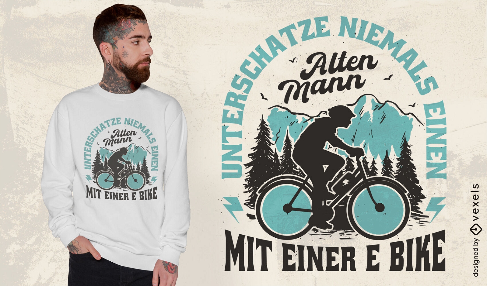Design de camiseta de passatempo de bicicleta de pessoa