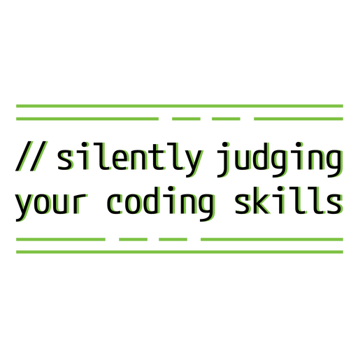 Tech humor coding quote design PNG Design