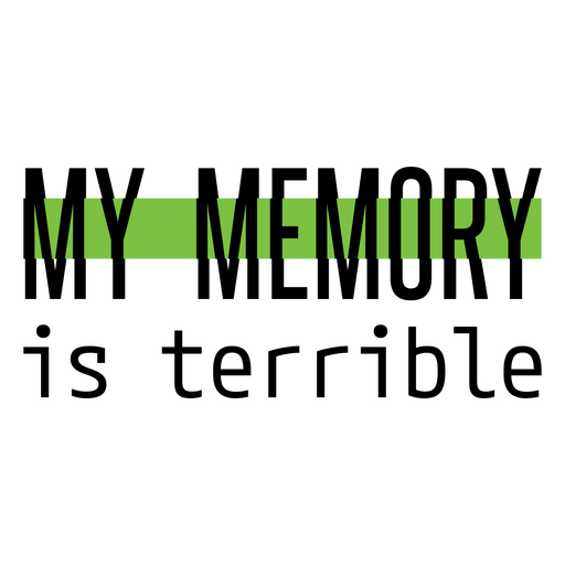 Diseño de cita de memoria lúdica Diseño PNG