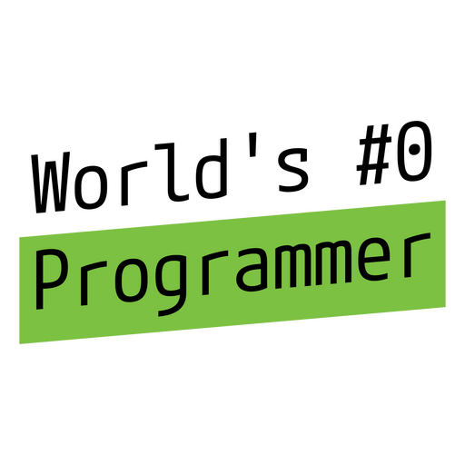 Diseño de eslogan de programador divertido. Diseño PNG