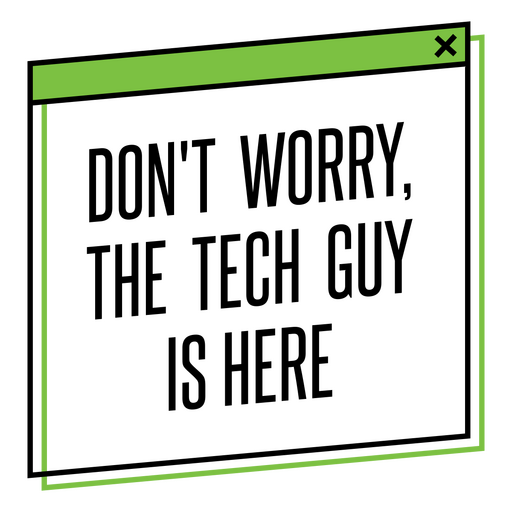 Humorvolles Zitatdesign für den technischen Support PNG-Design