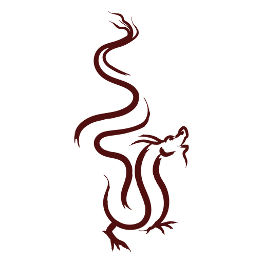 Stylized mythical creature illustration design PNG Design