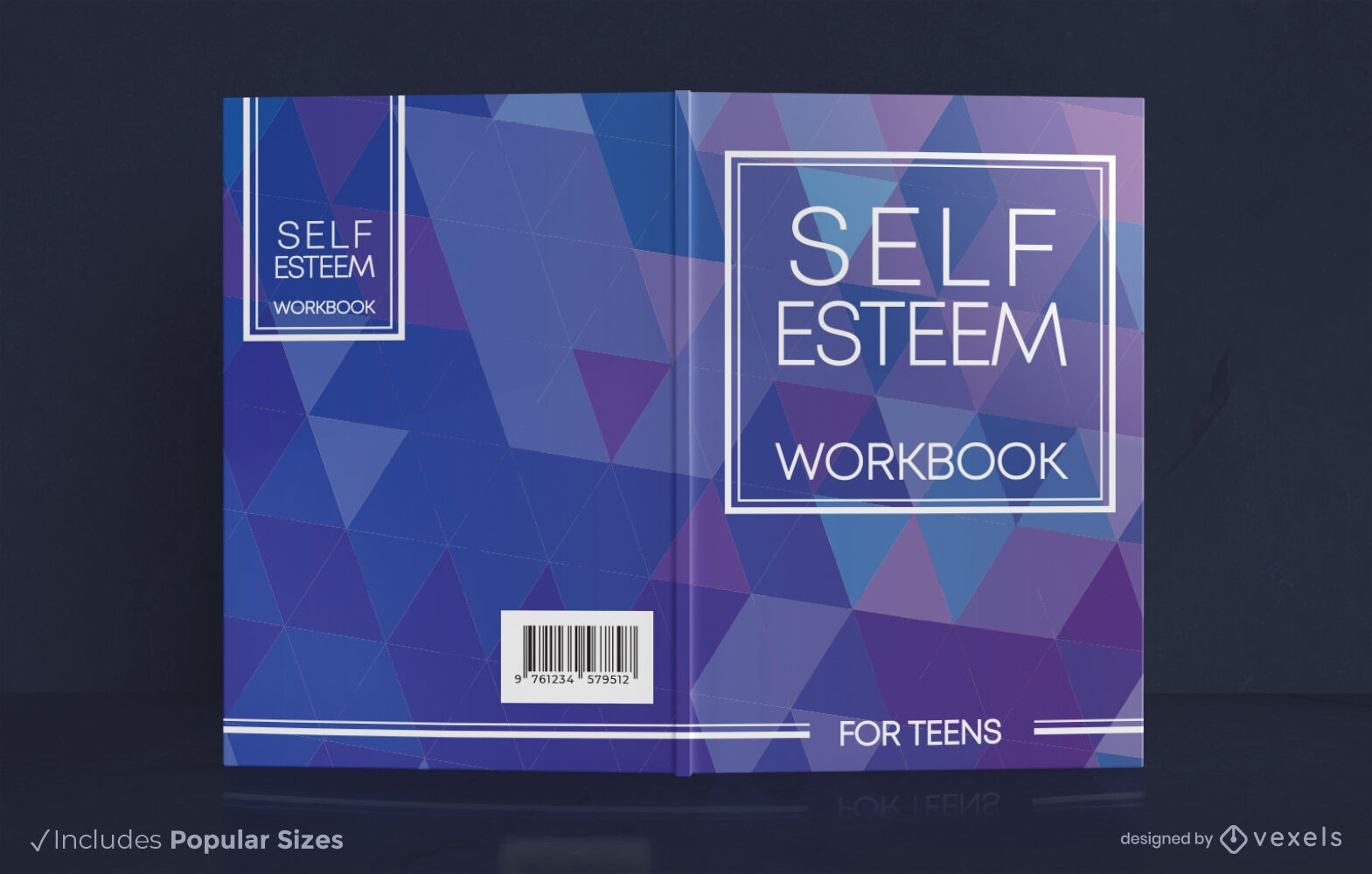 Self esteem workbook cover design KDP