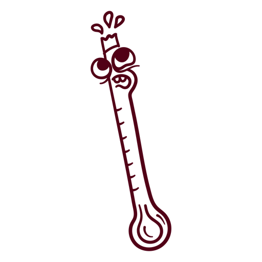 Cartoon-Thermometer PNG-Design