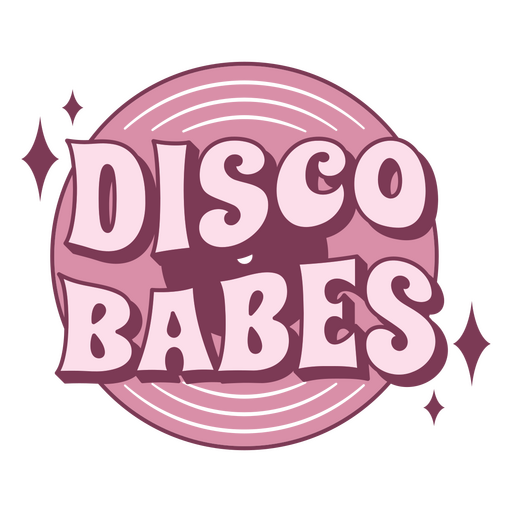 Disco babes logo PNG Design