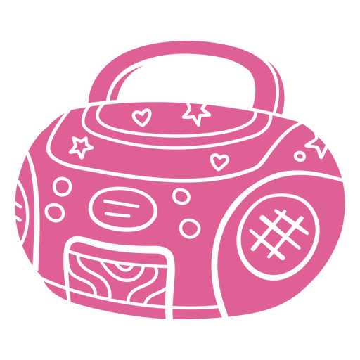 Pink cd player cut out PNG Design