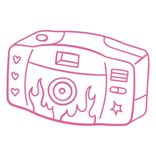 Pink y2k camera PNG Design