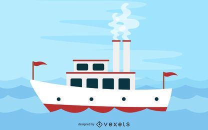 Steamboat On The Mississippi River