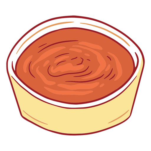 Tigela de molho de tomate Desenho PNG