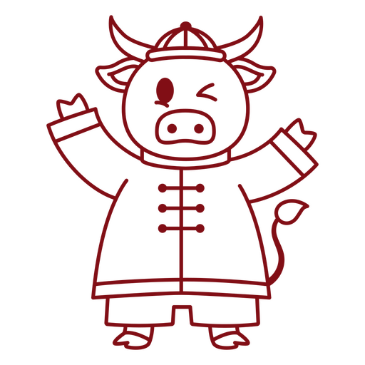 Diseño de camiseta con un alegre personaje de dibujos animados de animales con atuendo festivo. Diseño PNG