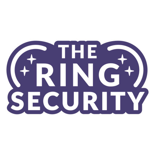 The ring security quote cut out PNG Design