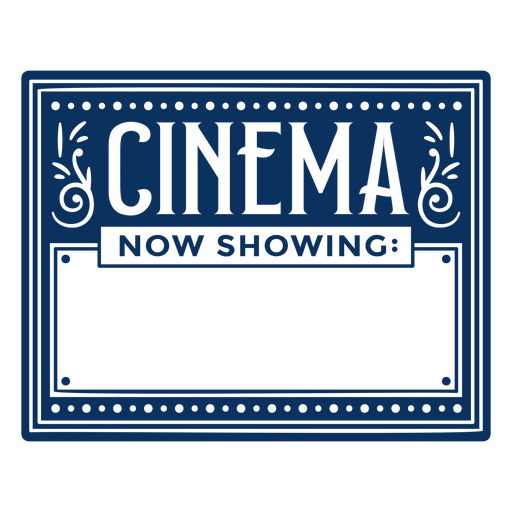 Design clássico de camiseta com anúncio de letreiro de cinema Desenho PNG