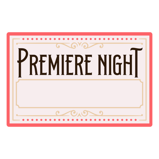 Artistic event invitation design with vintage accents PNG Design