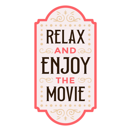 Verspieltes Kino-Zitat-Design PNG-Design