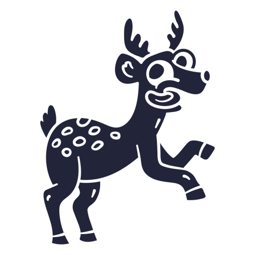 Deer is running PNG Design