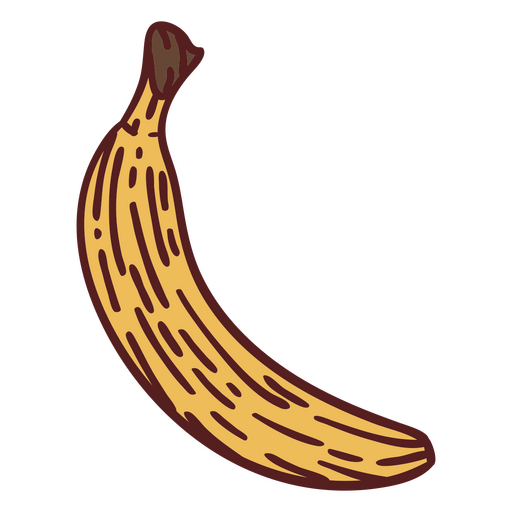 Verspieltes Bananenillustrationsdesign PNG-Design