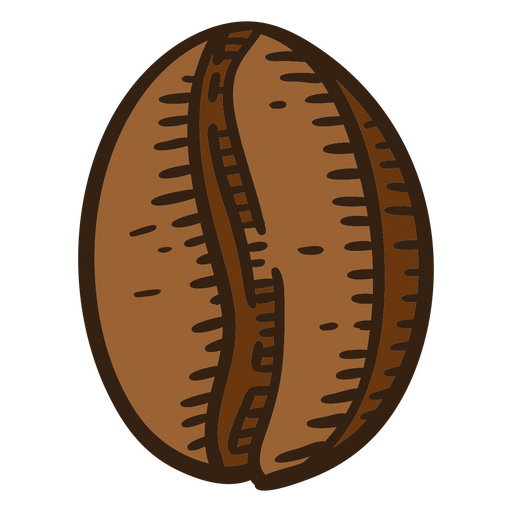 Diseño gráfico de granos de café dibujados a mano Diseño PNG