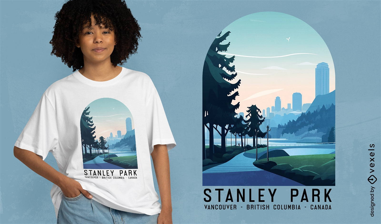 Design de camiseta do parque Stanley