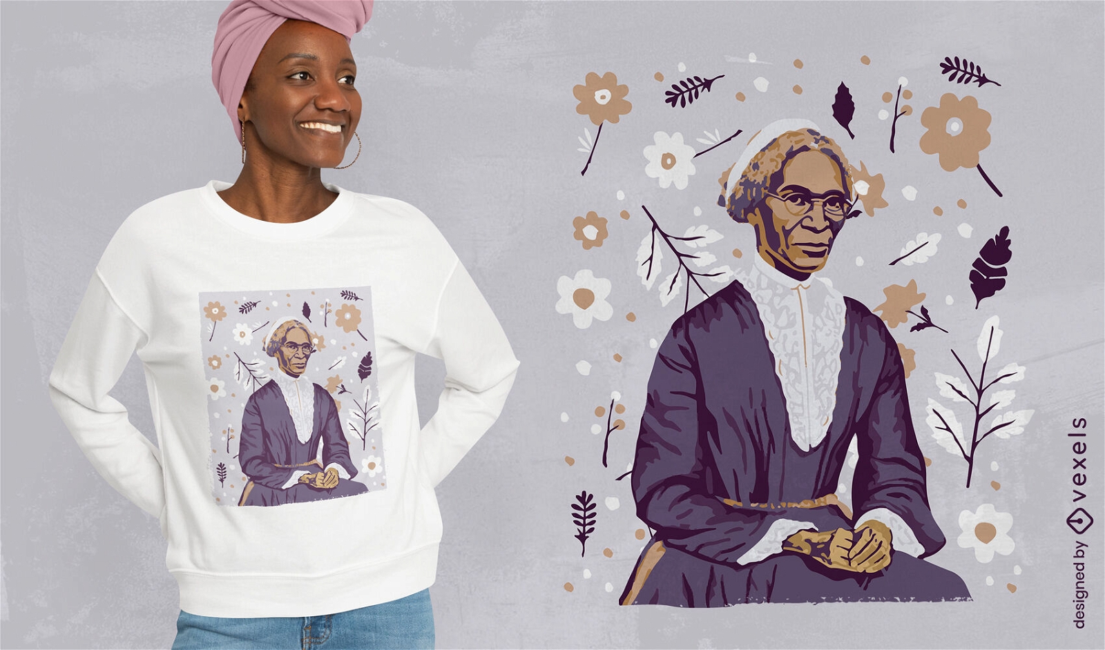 Diseño de camiseta inspiradora de Sojourner Truth.