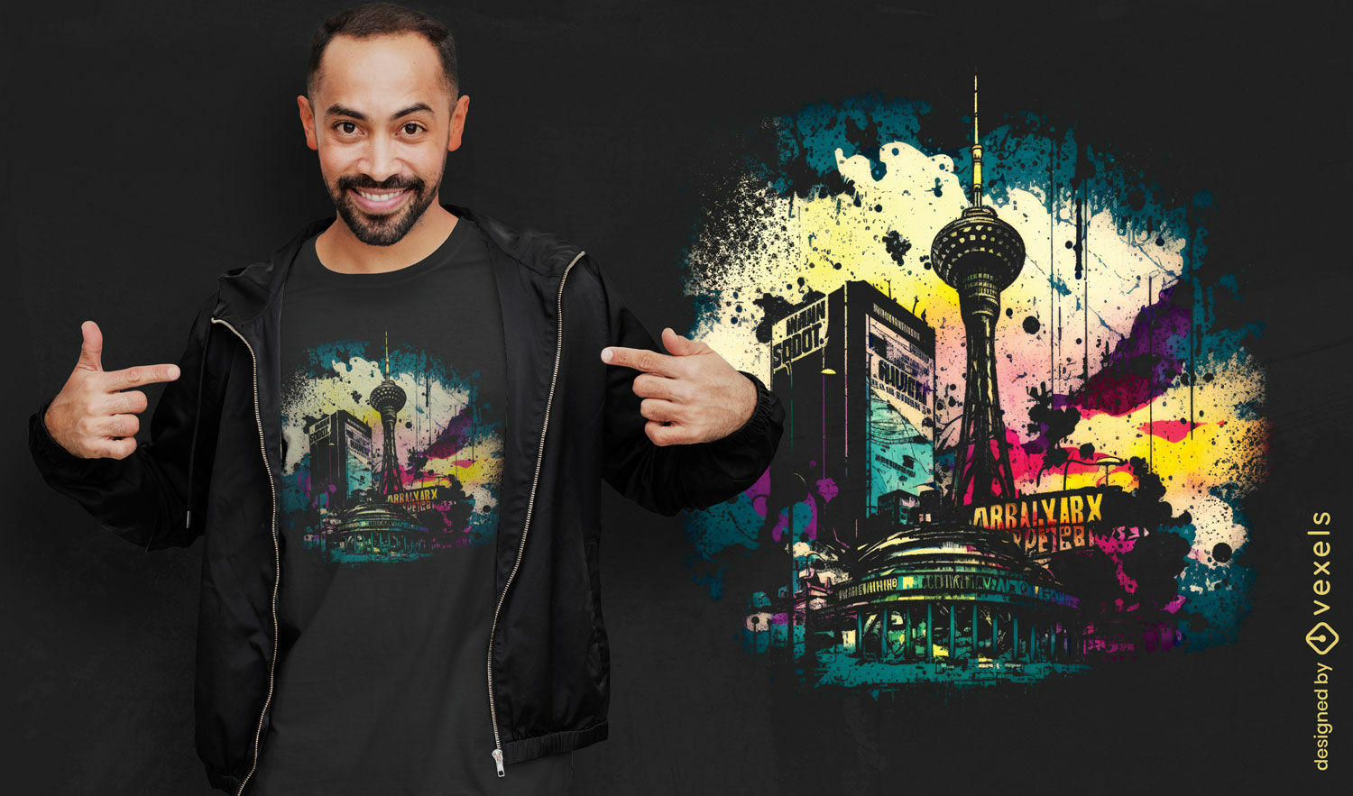 Diseño de camiseta Berlín Alexanderplatz.