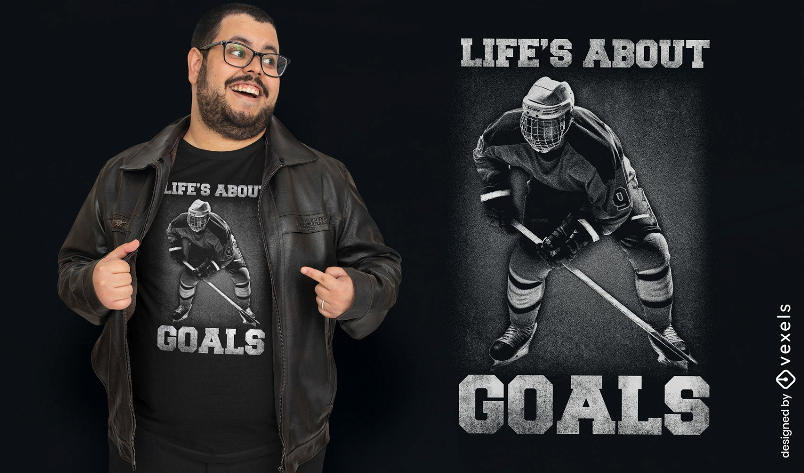 Hockey goals quote t-shirt design