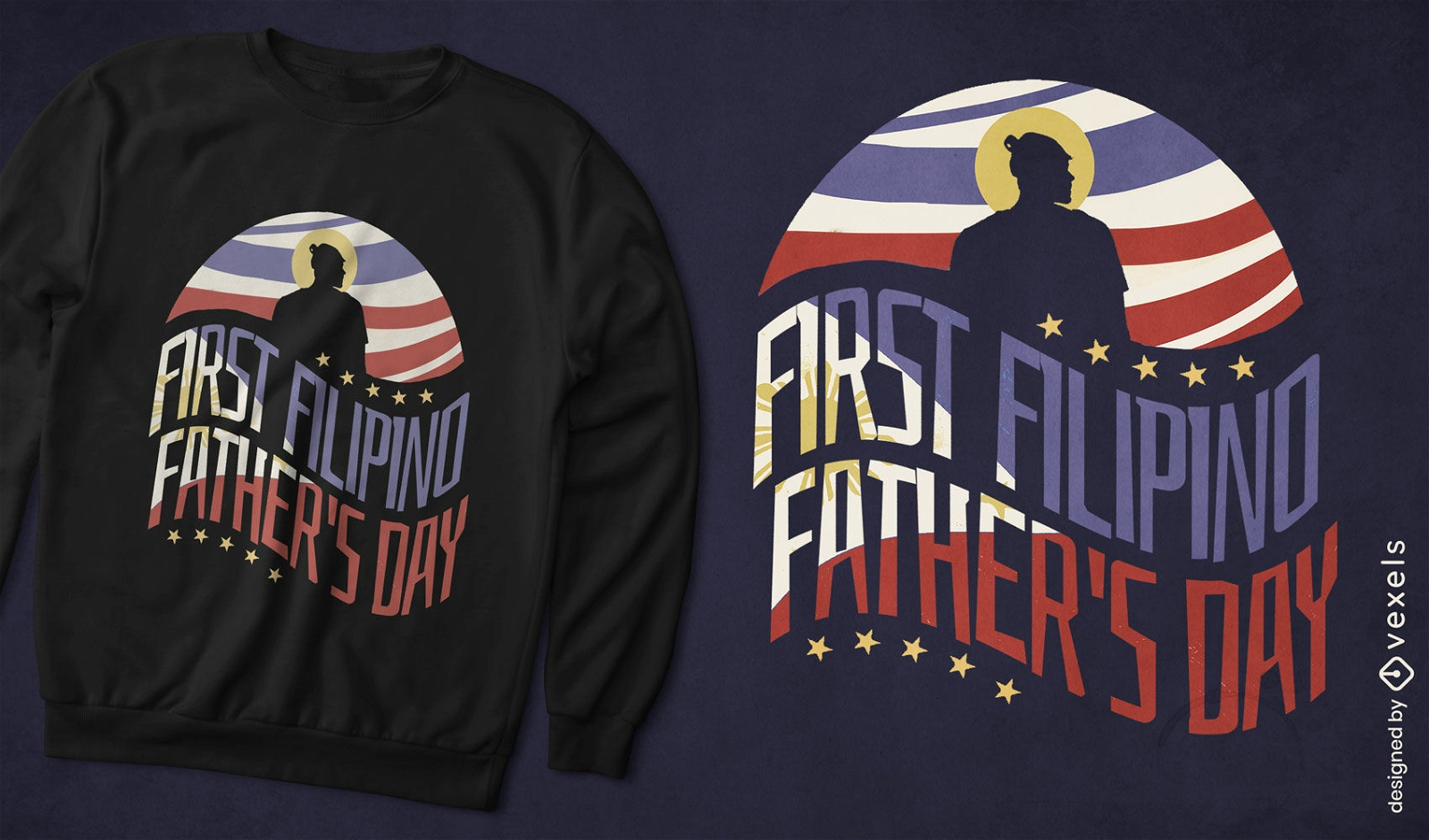 Philippinisches Vatertags-T-Shirt-Design