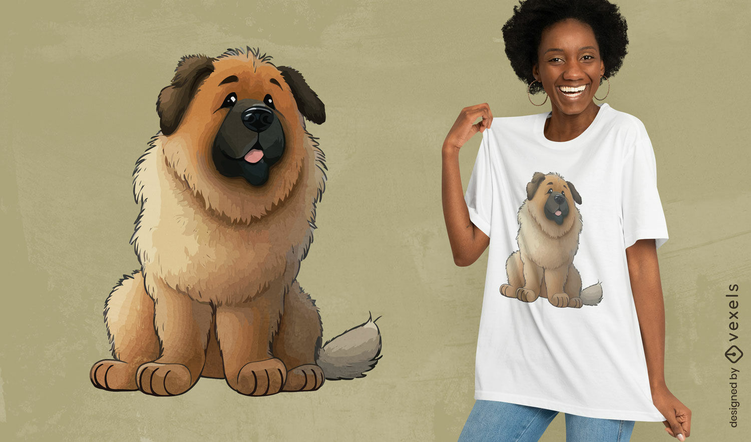 Design de camiseta de cachorro urso germânico