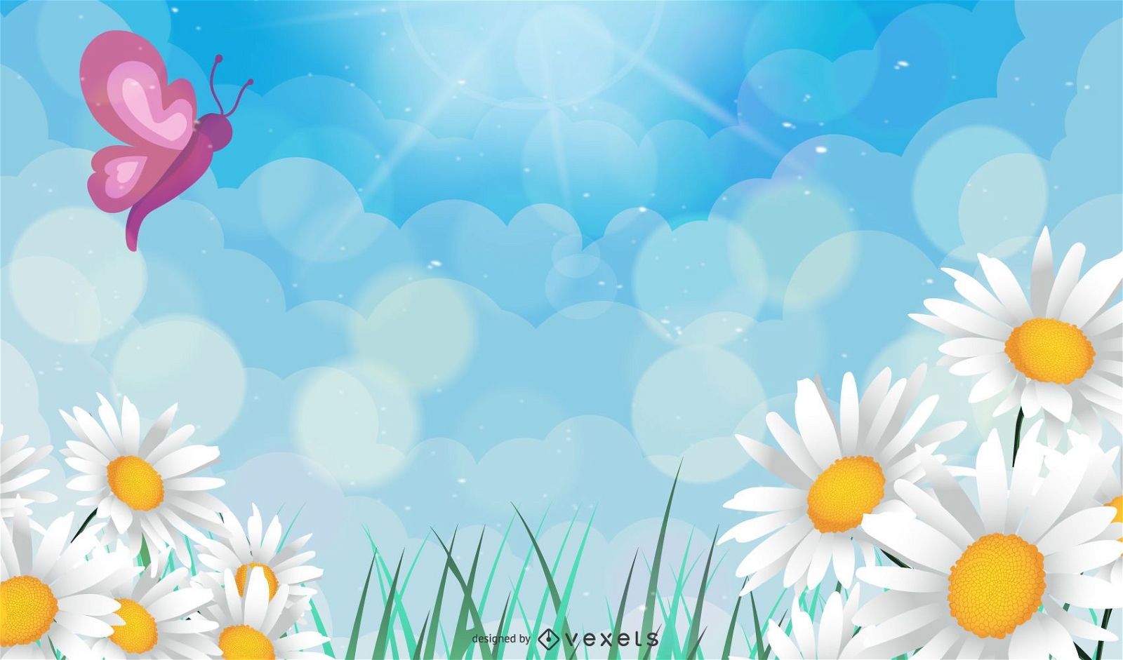 Frühlings-themenorientiertes Hintergrunddesign
