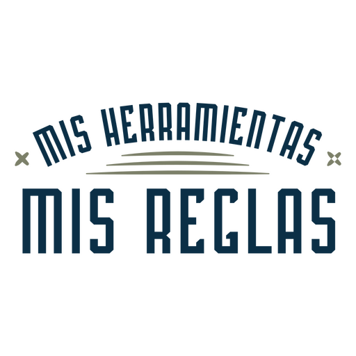 Das Logo für mis herramientos mis reglas PNG-Design