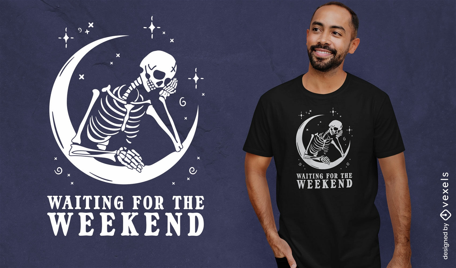 Waiting for the weekend t-shirt design