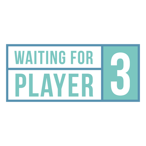 Waiting for player 3 PNG Design