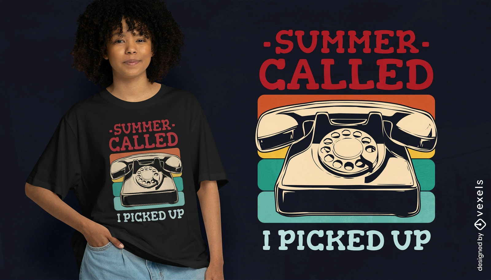 Der Sommer hat angerufen. Ich habe mich für T-Shirt-Design entschieden