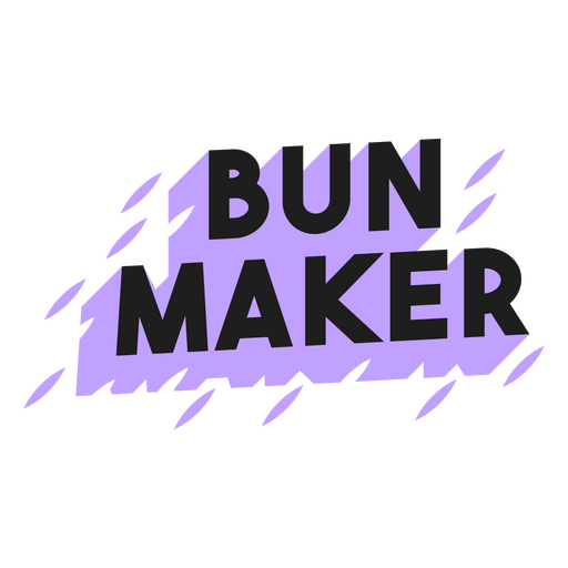 The bun maker logo PNG Design