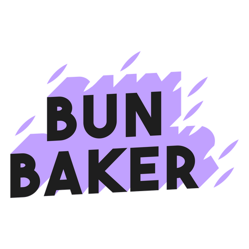 El logo del panadero. Diseño PNG