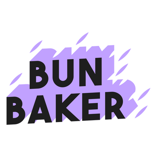 The bun baker logo PNG Design