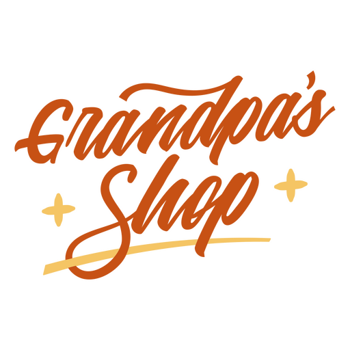 Logotipo de la tienda del abuelo Diseño PNG
