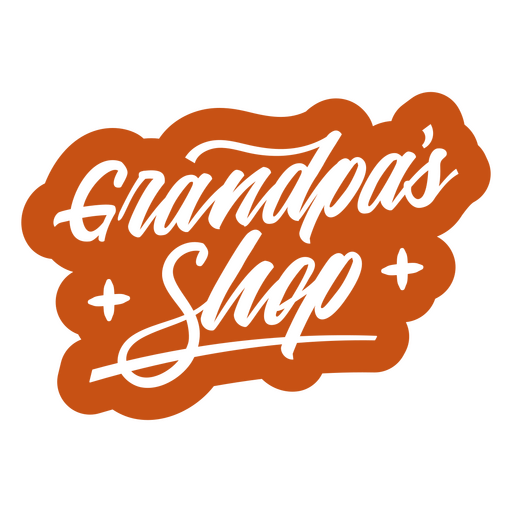 Grandpa's shop logo PNG Design