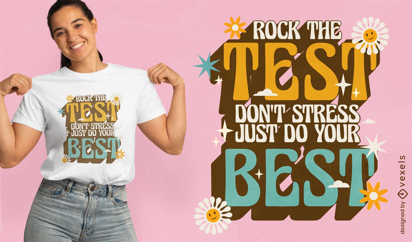 Machen Sie sich keinen Stress, machen Sie einfach Ihr bestes T-Shirt-Design
