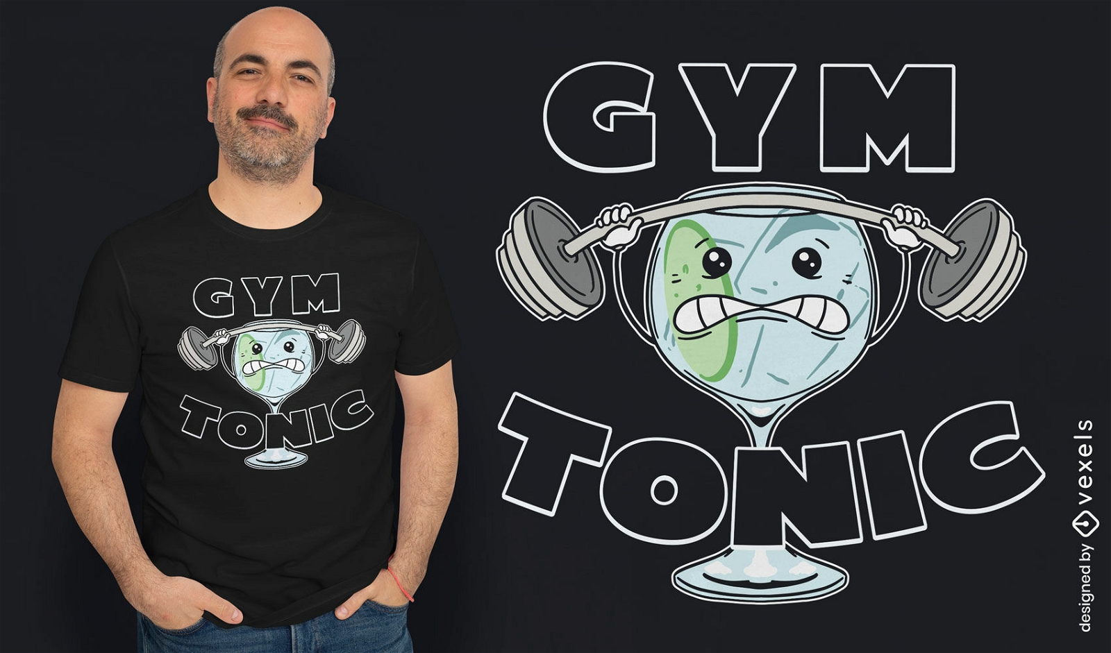 Gym tonic t-shirt design